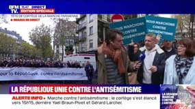 Stéphane, participant à la marche contre l'antisémitisme: "Si on ne s'attaque pas à l'antisémitisme, derrière on aura une explosion d'autres actes qui seront islamophobes"