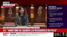 Aurélie Trouvé (LFI): “Retourner aux urnes, c’est le seul espoir d’un souffle nouveau” 