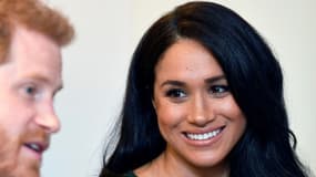 La duchesse de Sussex, Meghan Markle le 15 octobre 2019 et le prince Harry