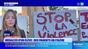 Menaces d'un élève à Cannes-La Bocca : des parents en colère devant l'école Goscinny ce matin