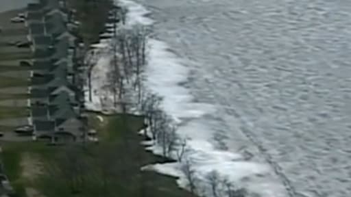 Les vagues de glace ont touché une région située entre le Canada et les Etats-Unis.