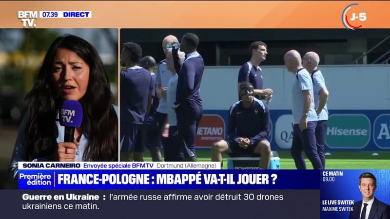 France-Pologne: Mbappé sera-t-il titulaire malgré sa fracture du nez?