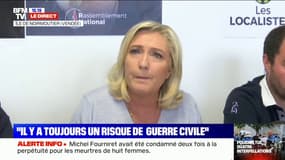Hommage à Avignon: Marine Le Pen regrette que le gouvernement "fasse le choix de réserver les invitations au bureau de l'Assemblée nationale"
