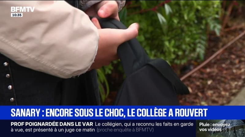 "C'est un peu stressant": le collège La Guicharde de Sanary-sur-Mer, où une professeure a été poignardée par un élève de 14 ans, a rouvert