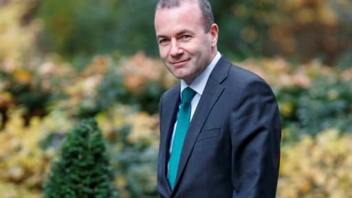 L'Allemand Manfred Weber, le patron des députés du Parti populaire européen (PPE) à Londres, le 15 novembre 2017 L'Allemand Manfred Weber, le patron des députés du Parti populaire européen (PPE) à Londres, le 15 novembre 2017
