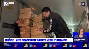Dans le Rhône, les premiers dons sont partis pour l'Ukraine