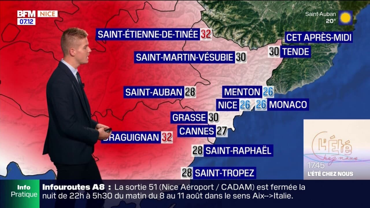 Météo Côte d'Azur une nouvelle journée ensoleillée avec des