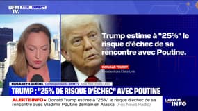 Donald Trump estime à "25%" le risque d'échec de sa rencontre avec Vladimir Poutine, demain en Alaska