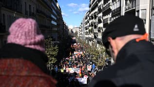 Une manifestation contre la réforme des retraites à Marseille, le 19 janvier 2023.