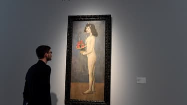 "La fillette à la corbeille fleurie" de Picasso au Rockfeller.