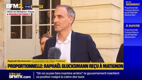 "La proportionnelle, c'est la clarification" note Raphaël Glucksmann, co-président de Place Publique