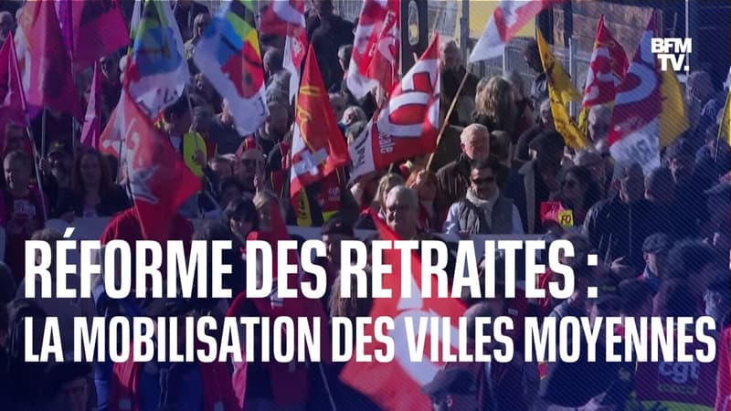 Albi, Douai, Vierzon... La mobilisation des villes moyennes contre la réforme des retraites