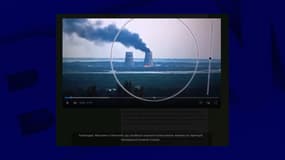 Un incendie à la centrale nucléaire de Zaporijia, selon des images partagées par Volodymyr Zelensky, le 11 août 2024.