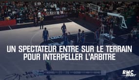 Jeep Elite - Un spectateur mécontent entre sur le terrain pour interpeller l'arbitre 