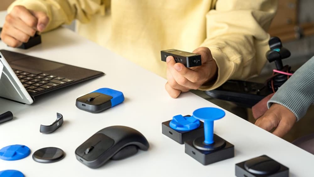 Microsoft a une gamme entière d'accessoires destinées aux personnes souffrant de handicaps divers.