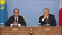 Kazakhstan: Hollande rappelle "la position constante de la France" sur les droits de l'homme
