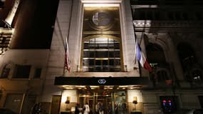 Entrée de l'hôtel Sofitel, 44ème avenue, à New-York.