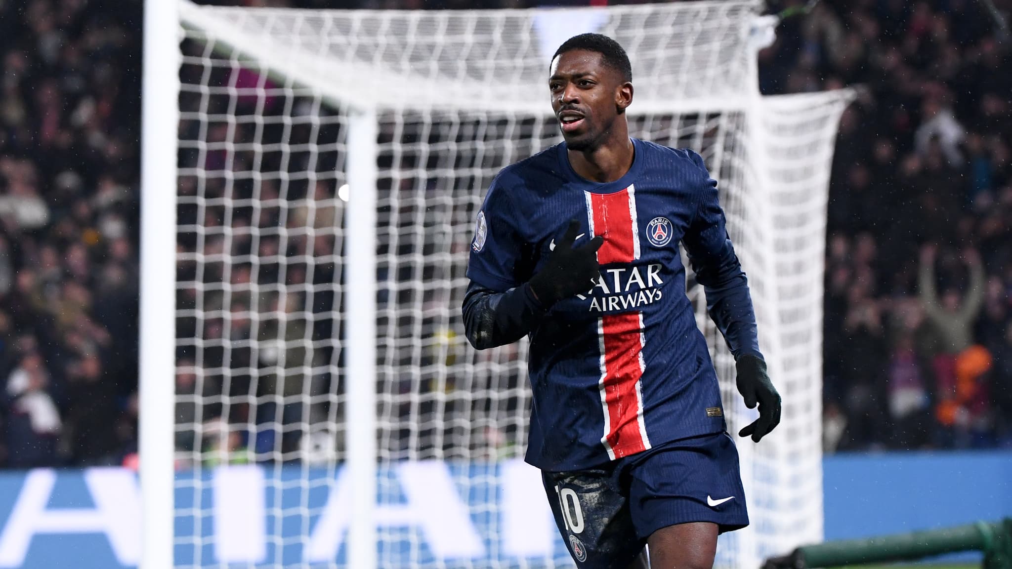 Ousmane Dembélé auteur d'un doublé avec le PSG au Parc des Princes, 21e journée de Ligue 1, 7 février 2025 Ousmane Dembélé auteur d'un doublé avec le PSG au Parc des Princes, 21e journée de Ligue 1, 7 février 2025