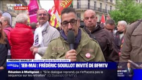 Frédéric Souillot: "Ce 1er-Mai est historique dans l'unité derrière les banderoles et en terme de mobilisation" 