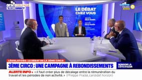 Les candidats aux élections législatives de la 3e circonscription des Alpes-Maritimes reviennent sur leur changement de parti ou sur les tractations politiques
