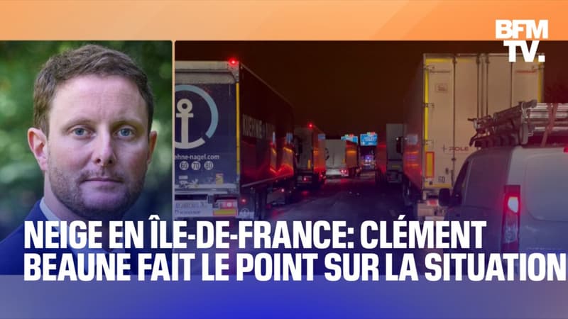Neige et verglas: le point de Clément Beaune sur la situation des routes en Île-de-France en intégralité  