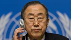 Ban Ki-Moon, secrétaire général de l'ONU, mardi.