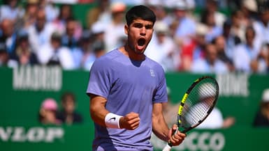 Carlos Alcaraz, au Masters 1000 de Monte Carlo, le 10 avril 2025