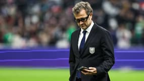 Fabien Galthié en marge du match du XV de France face à l'Irlande dans le Tournoi des VI Nations, le 2 février 2024