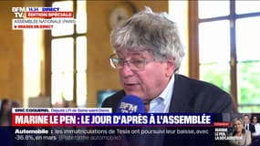 Marine Le Pen inéligible: "Je pense que sur le côte exécutoire d'une inéligibilité, on devrait pouvoir faire recours", estime Éric Coquerel (LFI)