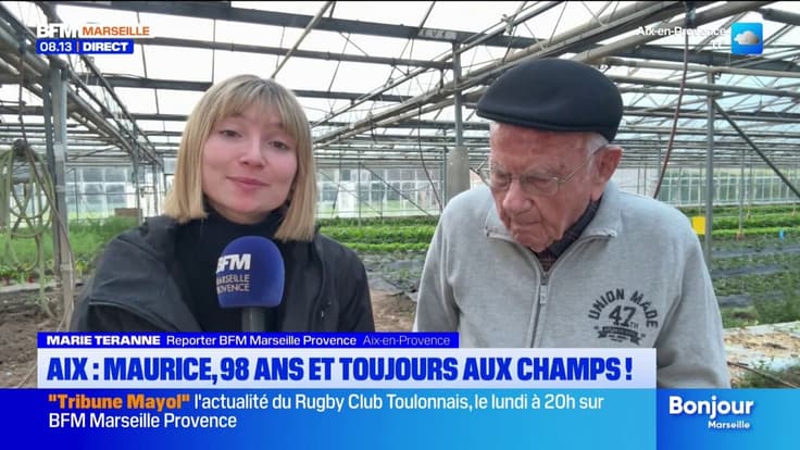 Aix-en-Provence : Maurice 98 ans et toujours aux champs !