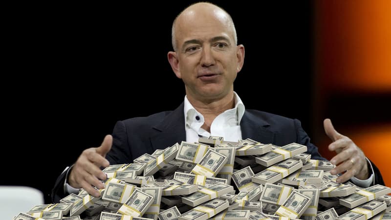 Avec la progression de l'action Amazon en bourse ces 3 derniers mois, son fondateur Jeff Bezos a gagné sur la période l'équivalent de 2.200 dollars... par seconde.