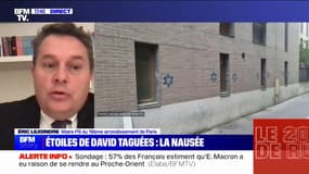 Étoiles de David taguées à Paris: "Il est probable que tout ça soit organisé", pour Éric Lejoindre (maire PS du 18ème arrondissement)