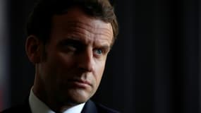 Emmanuel Macron à La Courneuve (Seine-Saint-Denis) le 7 avril 2020.