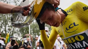 Jonas Vingegaard lors de la 16e étape du Tour de France