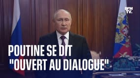 Dans une allocution, Vladimir Poutine se dit "ouvert au dialogue" tout en affirmant que les intérêts russes restent "non négociables"