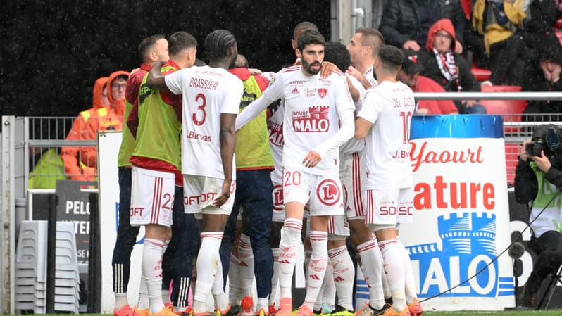 Pierre-Lees Melou et les Brestois face aux Rennais, 28 avril 2024