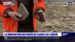 Cassel: la rénovation des pavés est lancée