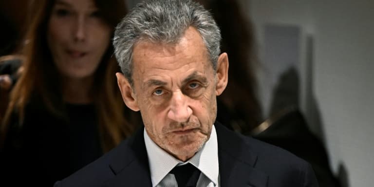 L'ex-président de la République Nicolas Sarkozy au tribunal correctionnel de Paris, qui l'a condamné à 5 ans de prison, le 25 septembre 2025