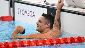 Florent Manaudou termine troisième de la finale du 50m nage libre, JO de Paris 2024, 2 août 2024