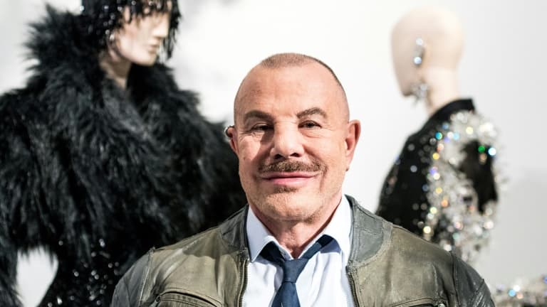 Le couturier Thierry Mugler lors de la présentation de son exposition "Couturissime" aux Musée des Beaux-Arts de Montréal, le 26 février 2019