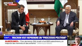 Israël/Palestine: pour Emmanuel Macron, "la reprise de discussions" autour d'un processus de paix "est plus que jamais nécessaire"