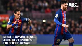 Messi et Neymar réunis... au Barça ? L'hypothèse fait sourire Koeman