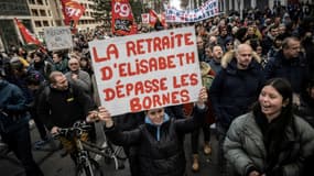 La manifestation contre la réforme des retraites à Lyon, le 31 janvier 2023