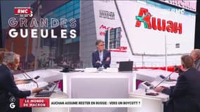 Le monde de Macron: Auchan assume rester en Russie, vers un boycott ? - 29/03