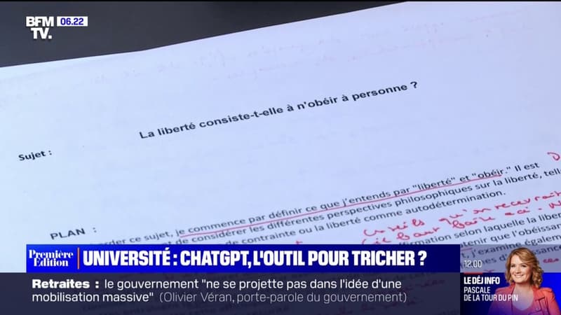 ChatGPT: des copies d'étudiants rédigées grâce à l'intelligence artificielle dans une université de Lyon