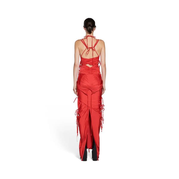 Robe Patched Bikini rouge, par Balenciaga