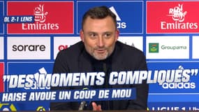 OL 2-1 Lens : "Des moments compliqués", Haise avoue un coup de mou mais croit en l'avenir