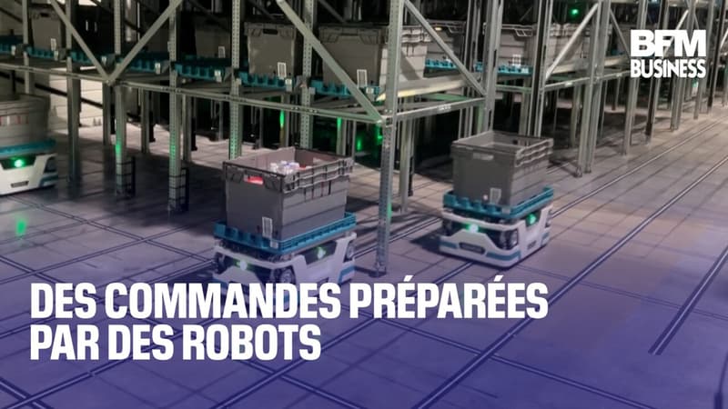 Des commandes préparées par des robots