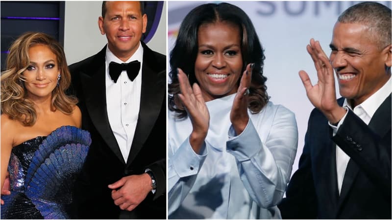 Jennifer Lopez et Alex Rodriguez / Michelle et Barack Obama