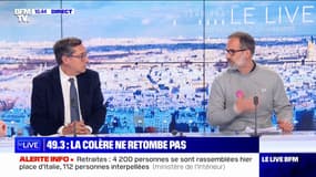 "En 1936, on n'a pas gagné les congés payés avec des câlins, en 1968 on n'a pas gagné les accords de Grenelle avec des bouquets de fleurs": Bertrand Dumont (Solidaires RATP), réagit à la permanence d'Éric Ciotti vandalisée